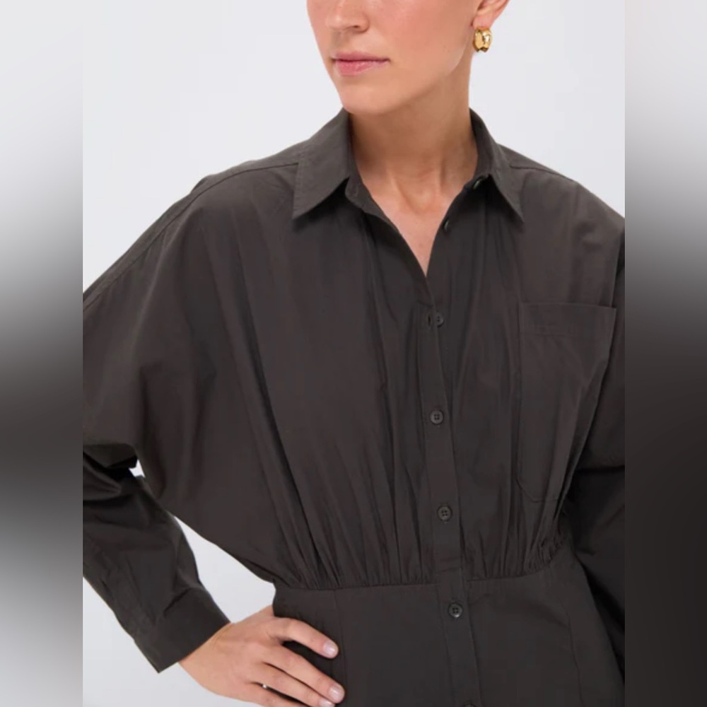 APIECE APART
Deep Olive Pietra Maxi Shirt Dress Size 2 - Picture 5 of 16
